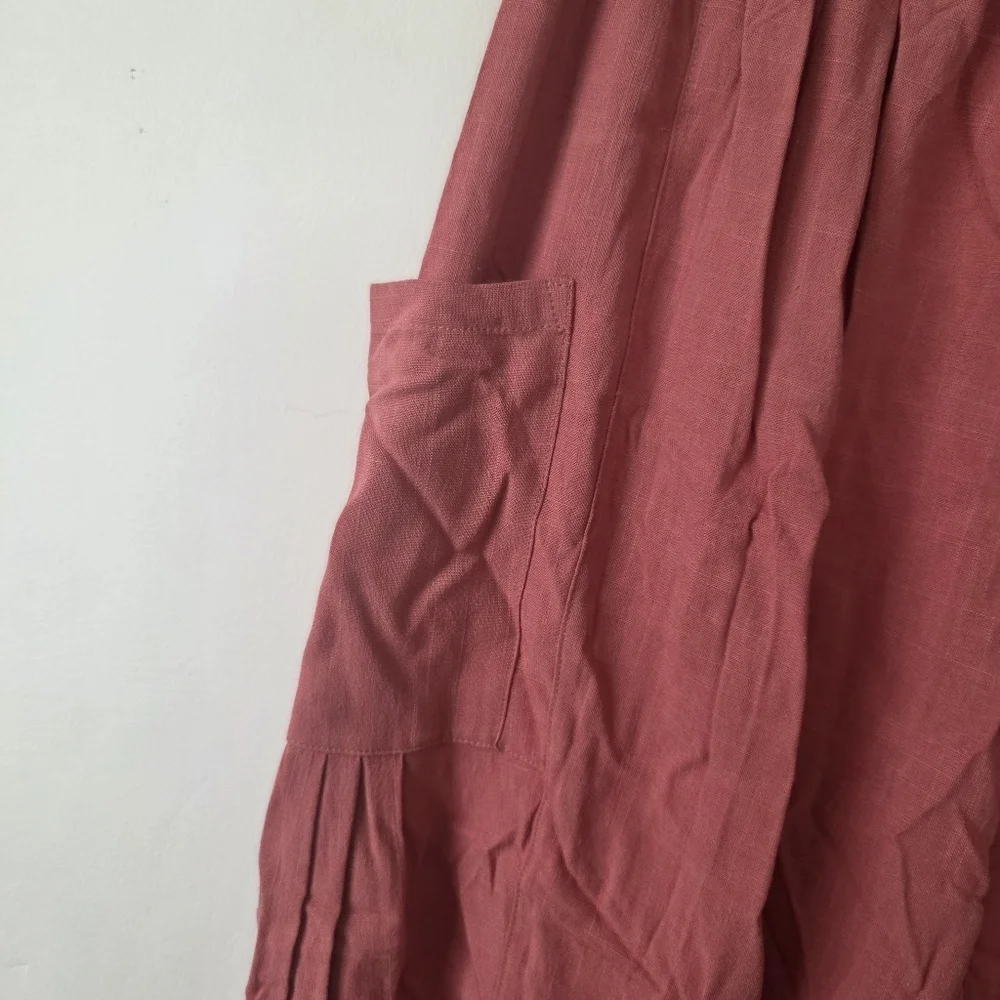 ⭐️40% Off⭐️ Tarse Linen Blend Wide Leg Palazzo Harem Pants - Picture 8 of 14